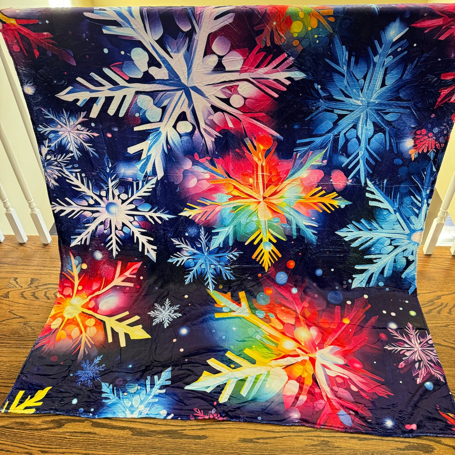 Blanket - Christmas - Rainbow Snowflake - PREORDER ENDS 10/10