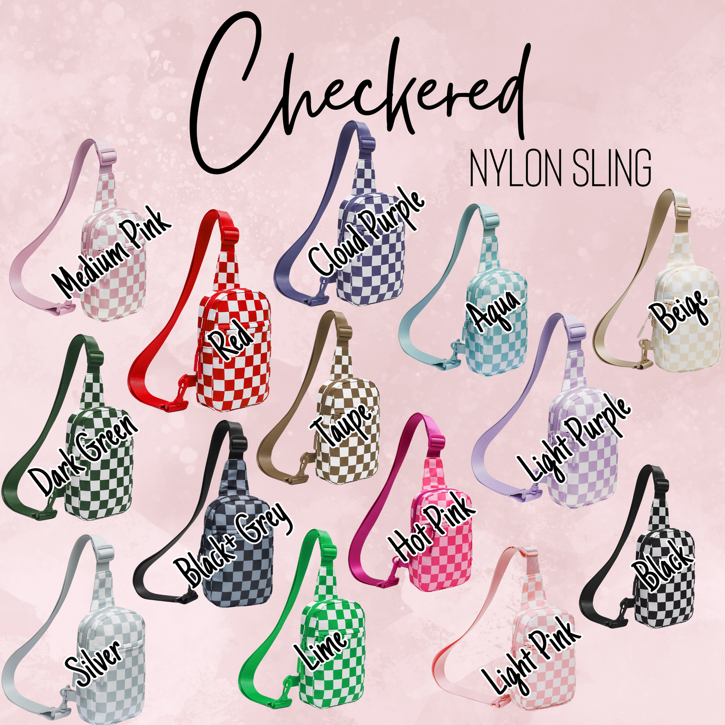 Checkered Nylon Sling