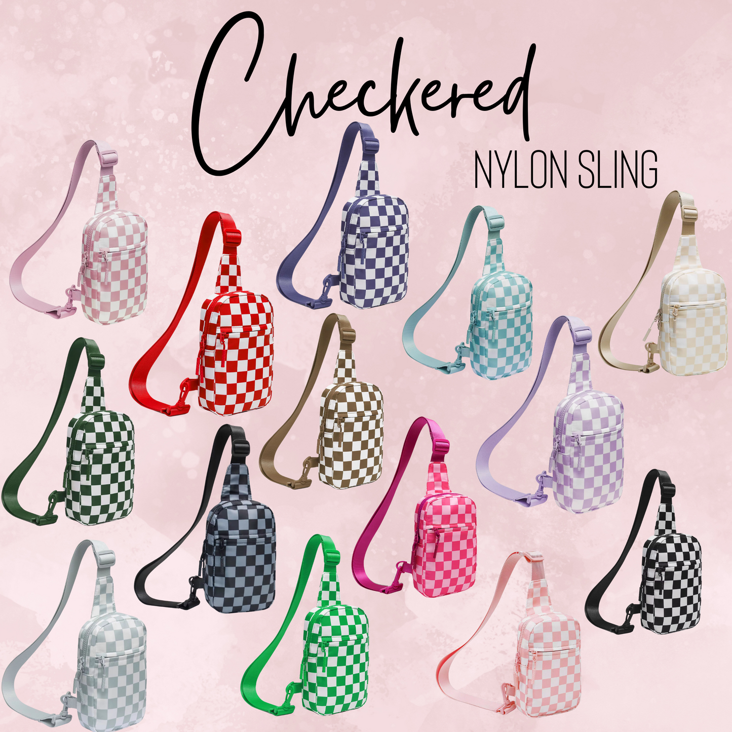Checkered Nylon Sling