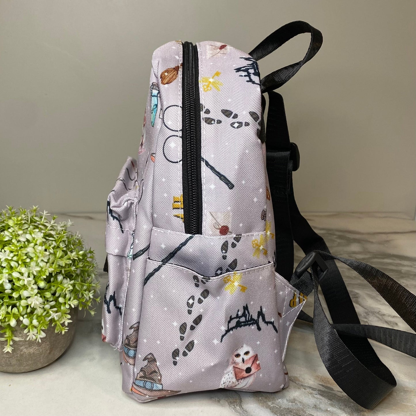 Mini Backpack - Magic on Grey
