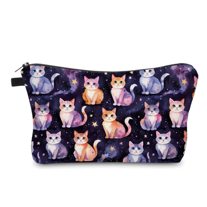 Pouch - Cats Orange Purple Galaxy