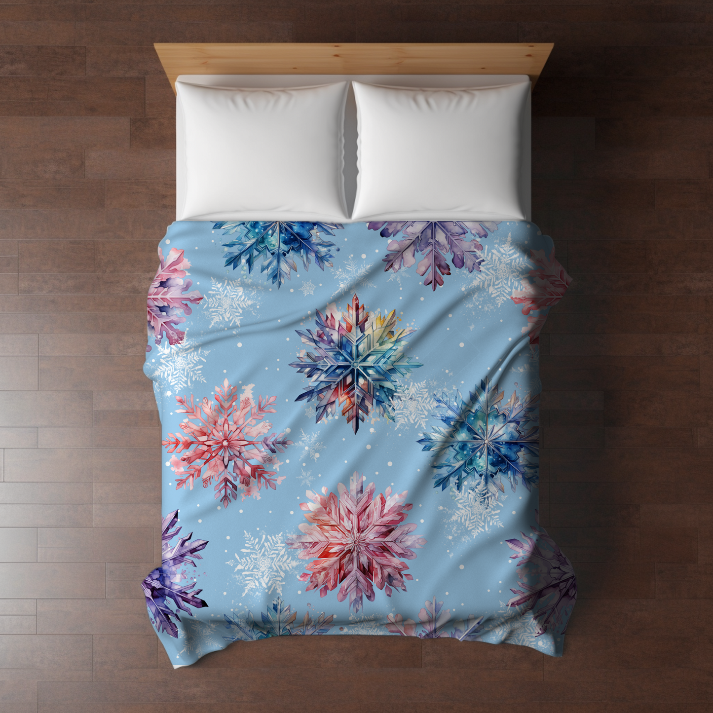 Blanket - Christmas - Snowflake on Blue - PREORDER ENDS 10/10