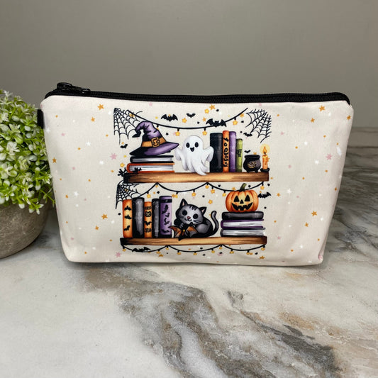 Pouch - Halloween - Spooky Book Shelf