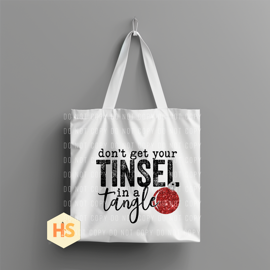 Tote Bag - Christmas Tinsel