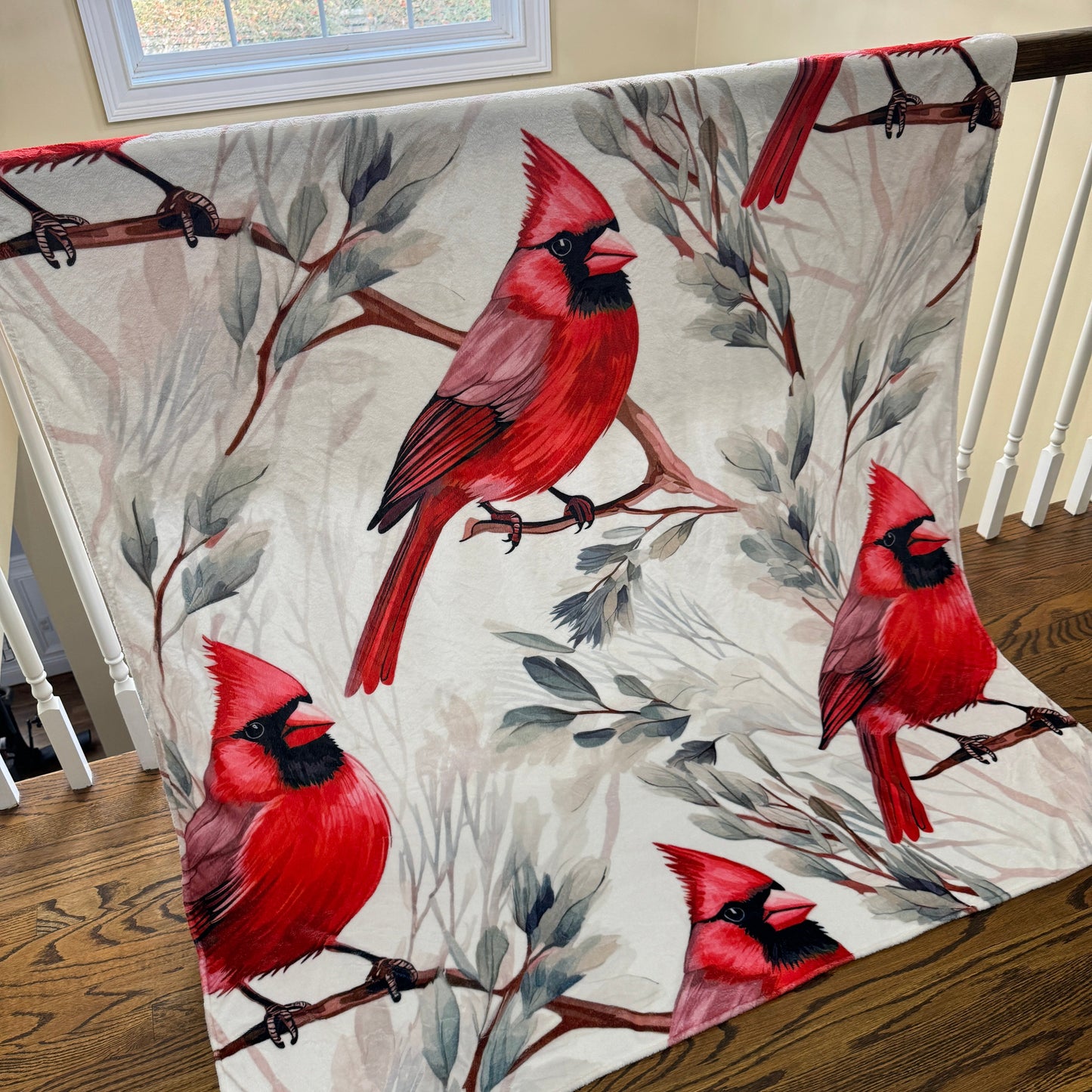 Blanket - Christmas - Red Cardinal - PREORDER ENDS 10/10