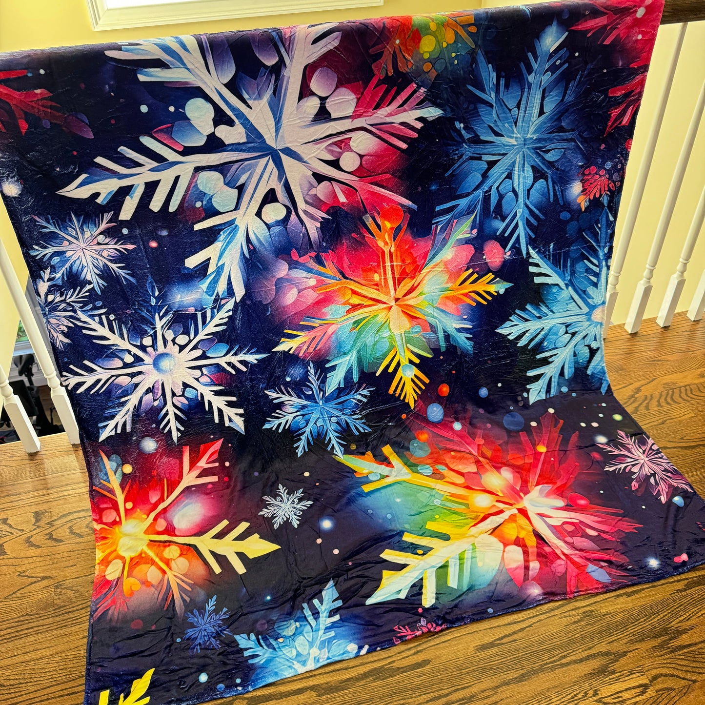 Blanket - Christmas - Rainbow Snowflake - PREORDER ENDS 10/10