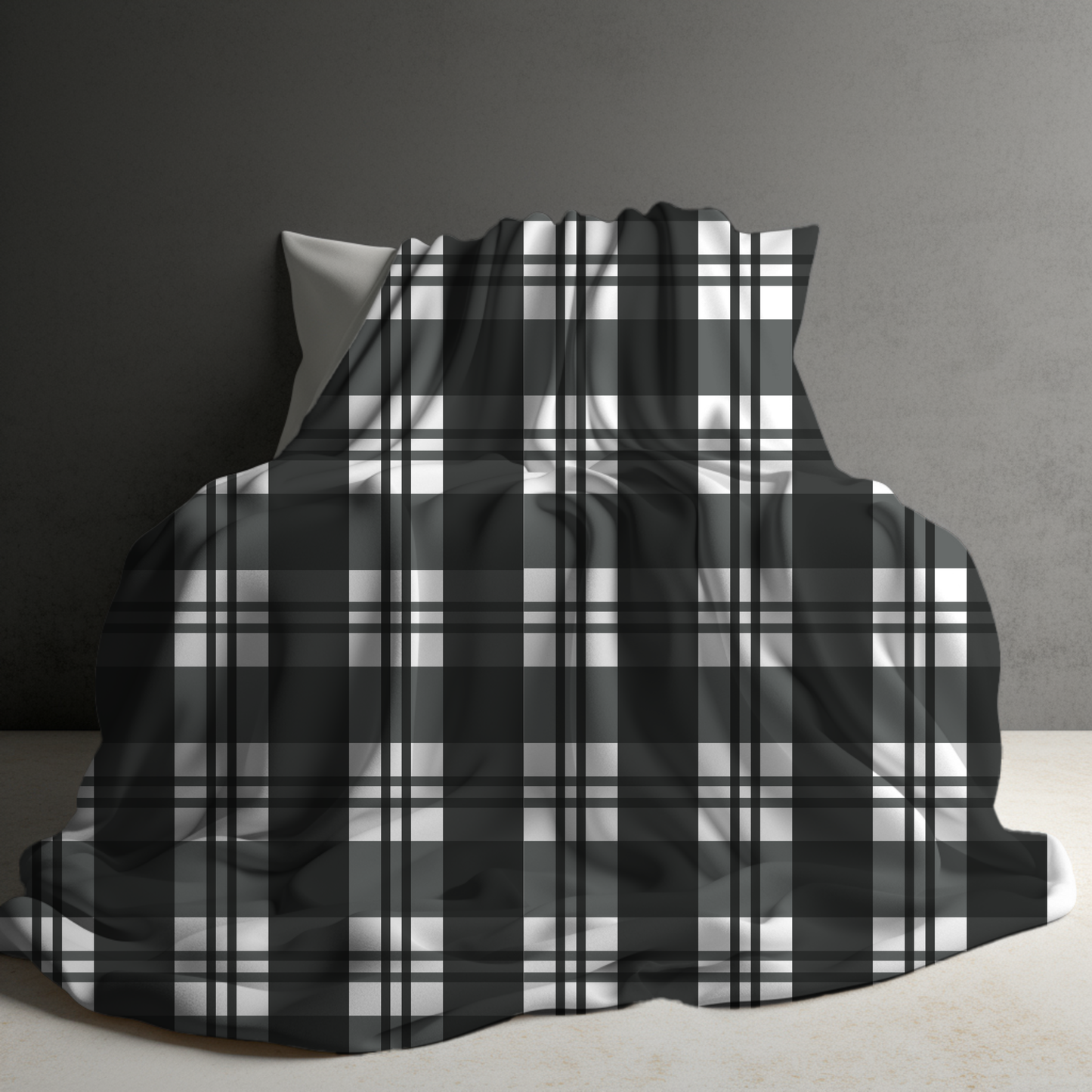 Blanket - Christmas - White Plaid - PREORDER ENDS 10/10
