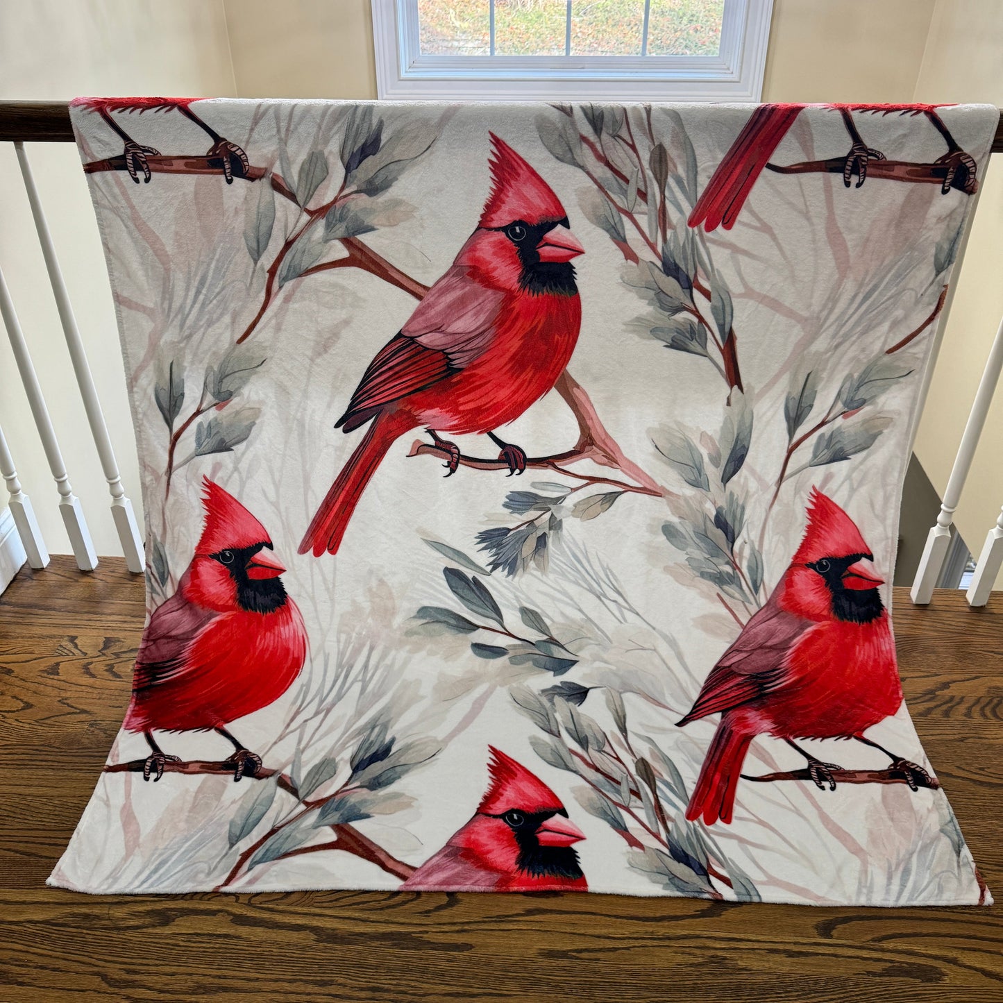 Blanket - Christmas - Red Cardinal - PREORDER ENDS 10/10