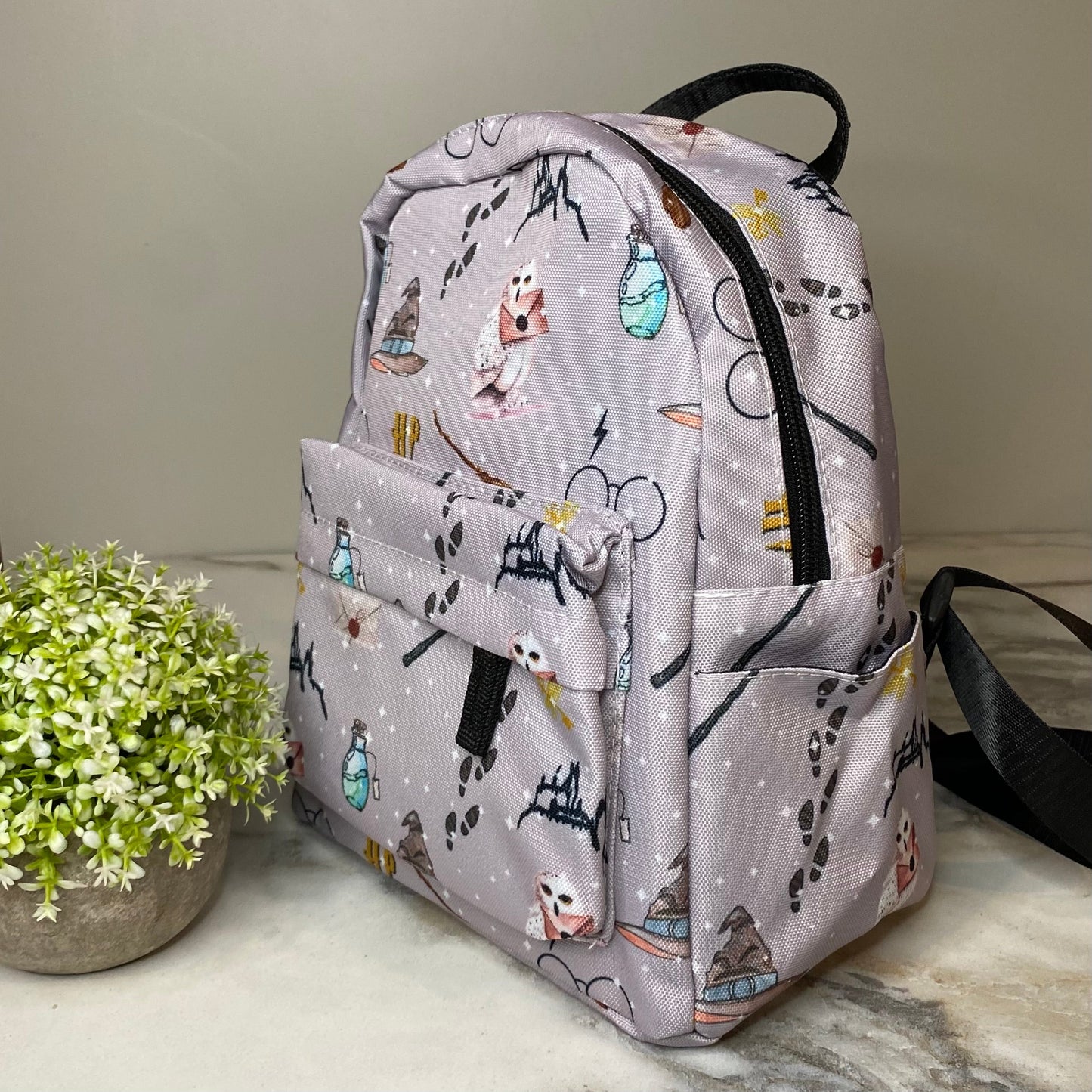 Mini Backpack - Magic on Grey