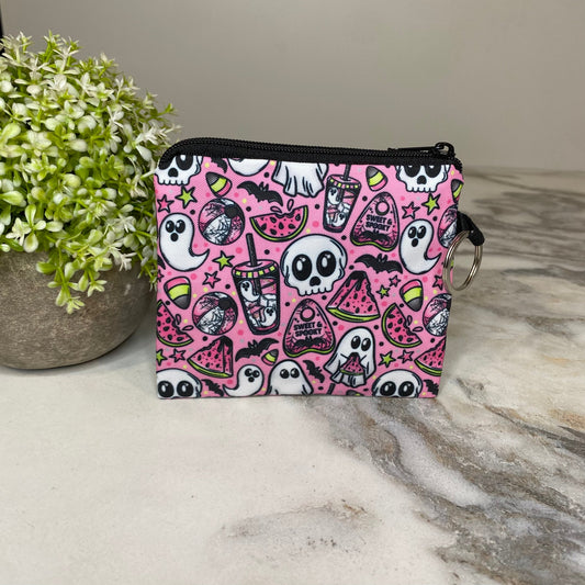 Mini Pouch - Watermelon Ghosts