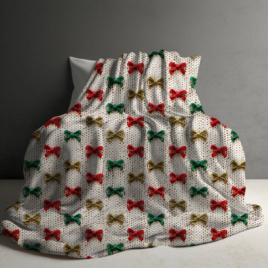 Blanket - Christmas - Knit Bow - PREORDER ENDS 10/10