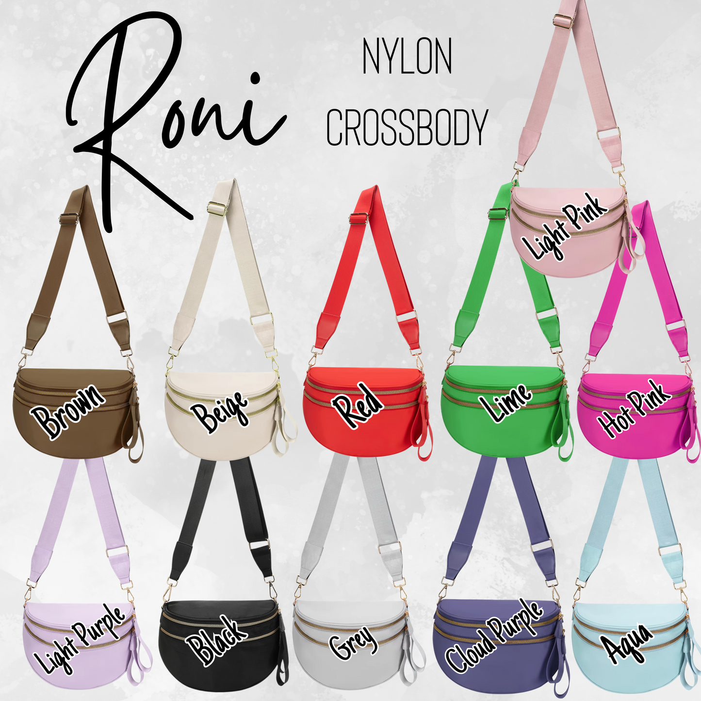 Roni - Solids - Nylon Crossbody - PREORDER 8/6-8/9