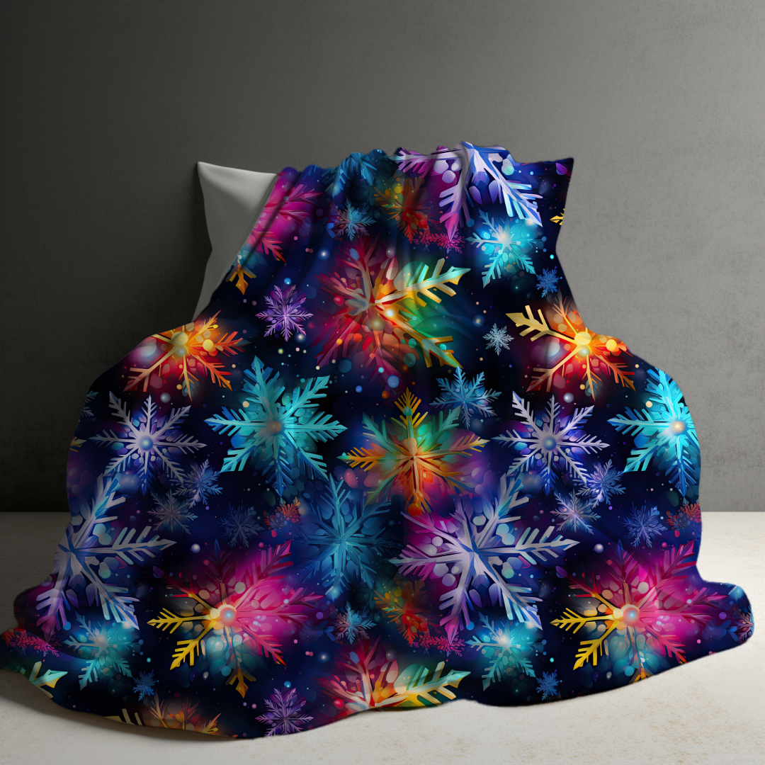 Blanket - Christmas - Rainbow Snowflake - PREORDER ENDS 10/10