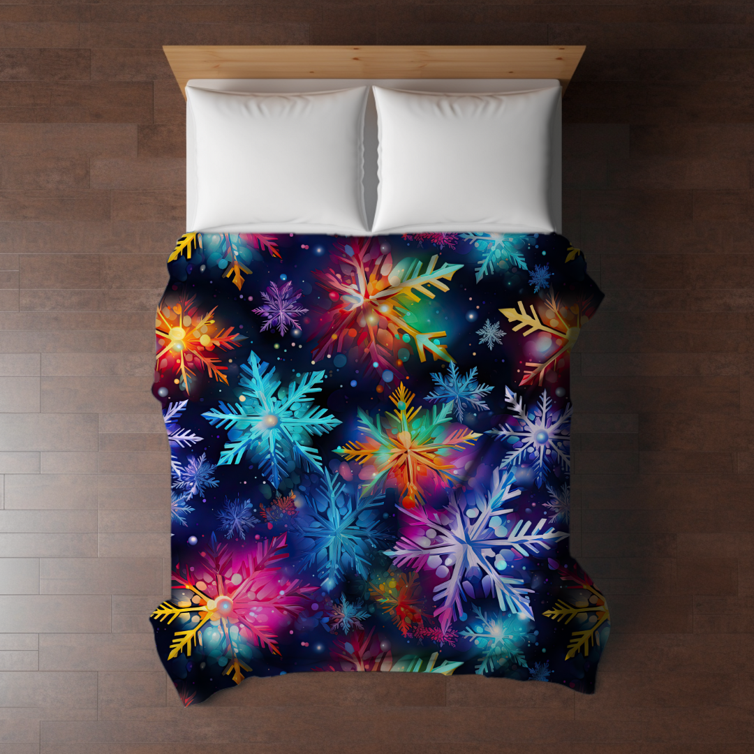 Blanket - Christmas - Rainbow Snowflake - PREORDER ENDS 10/10