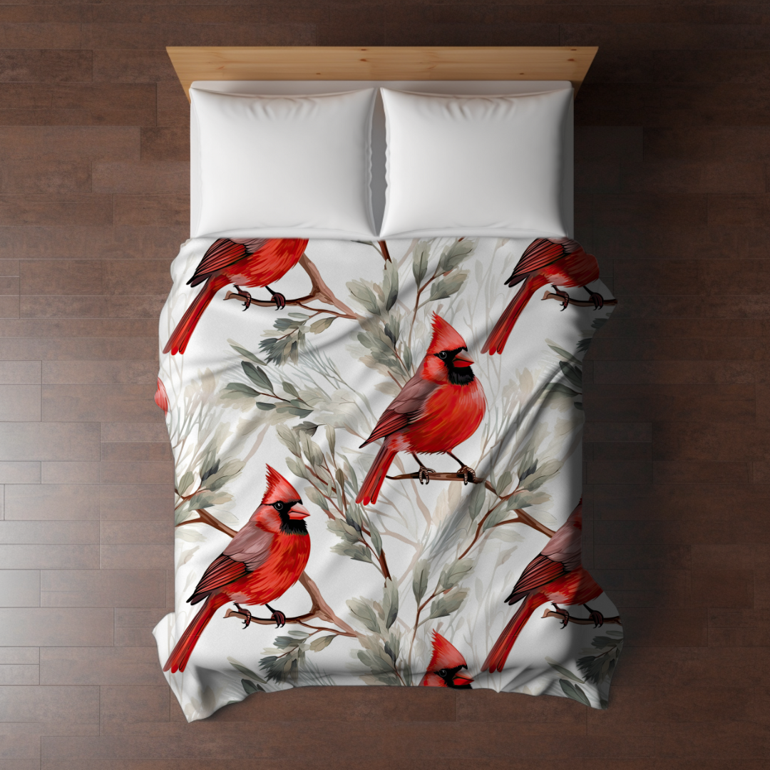 Blanket - Christmas - Red Cardinal - PREORDER ENDS 10/10